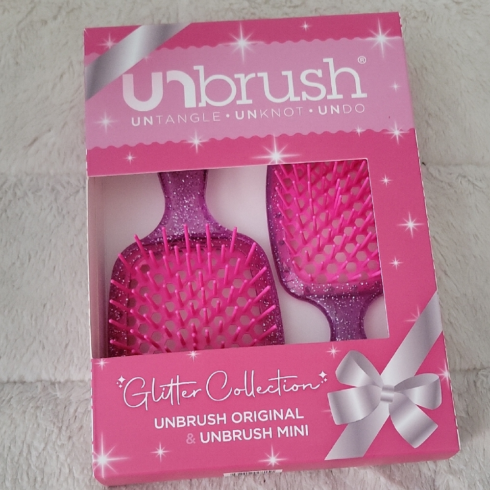 Hair Brush Unbrush Original Untangle Unknot Undo Glitter Collection Unisex Brush